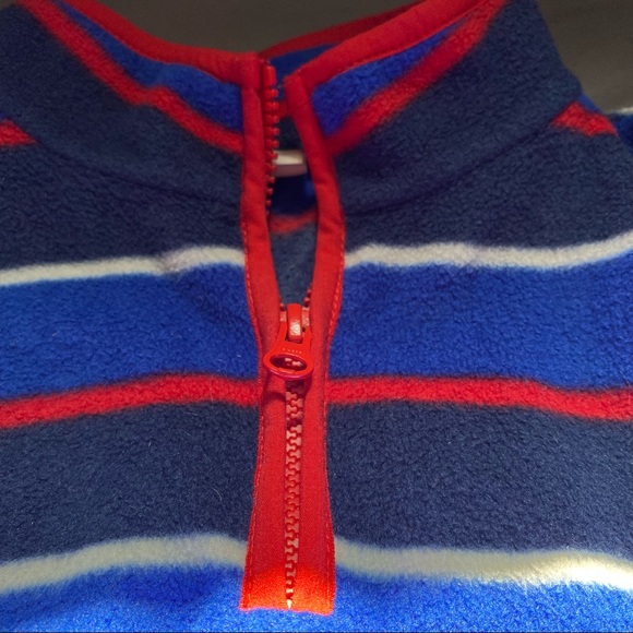 Crazy 8 multi striped colored boys plush jacket - Picture 2 of 5